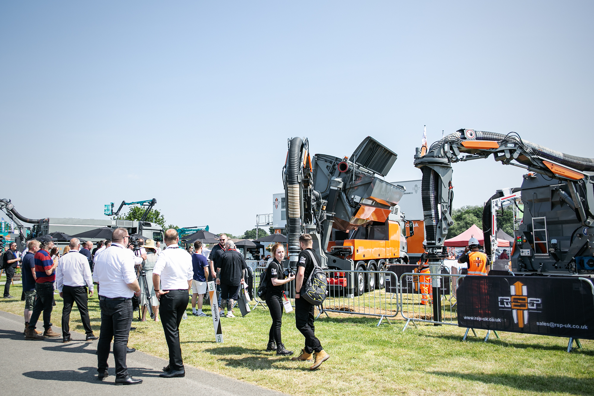 RSP ESE 6 suction excavator on display at Plantworx 2023